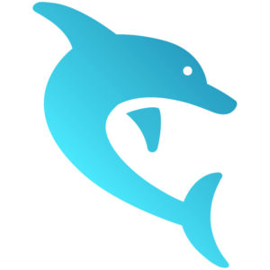 Logo de um golfinho representando o software Dolphin