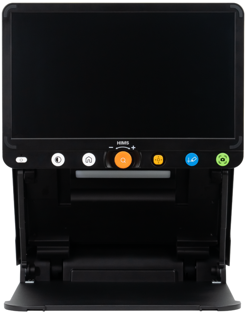 Ampliador eletrônico GoVision Move da HIMS com tela e base de leitura